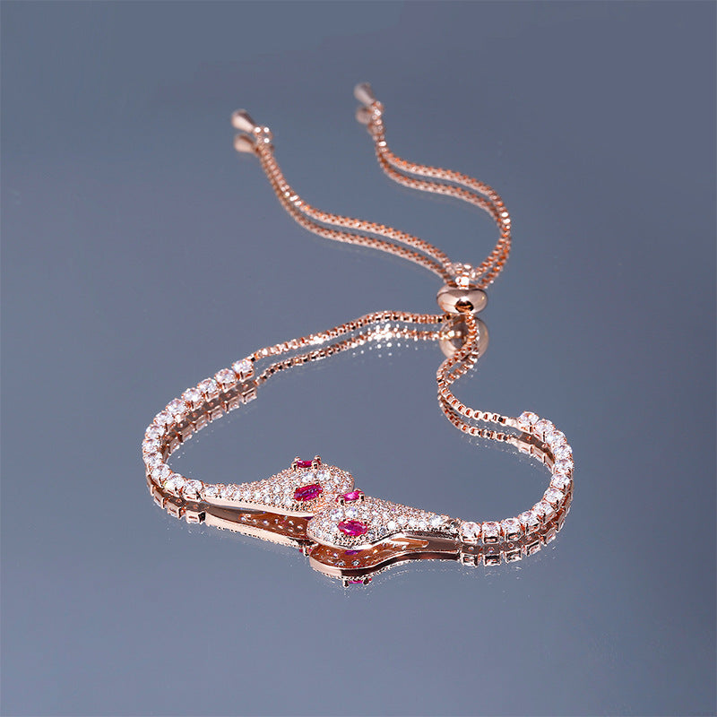 Women's Snake Female High-grade Exquisite Adjustable Chain Bracelet
