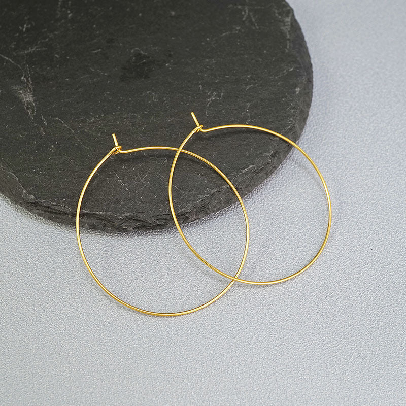Beautiful Minority Round Beaded Steel Traveller Stud Earrings