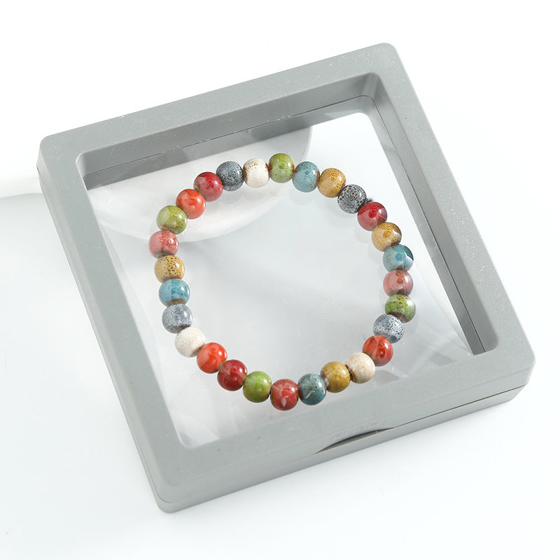 Ethnic Style Ceramic Beaded Artistic Ancient Bracelet