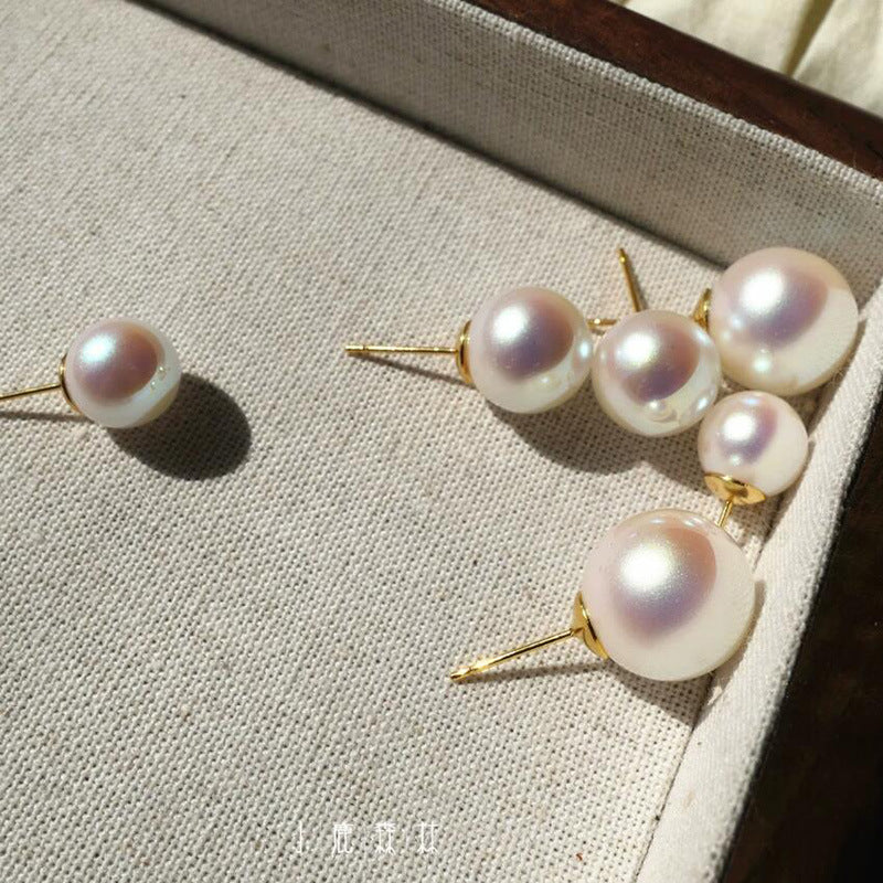 Colorful Pink Pearl Female Retro Style Rings