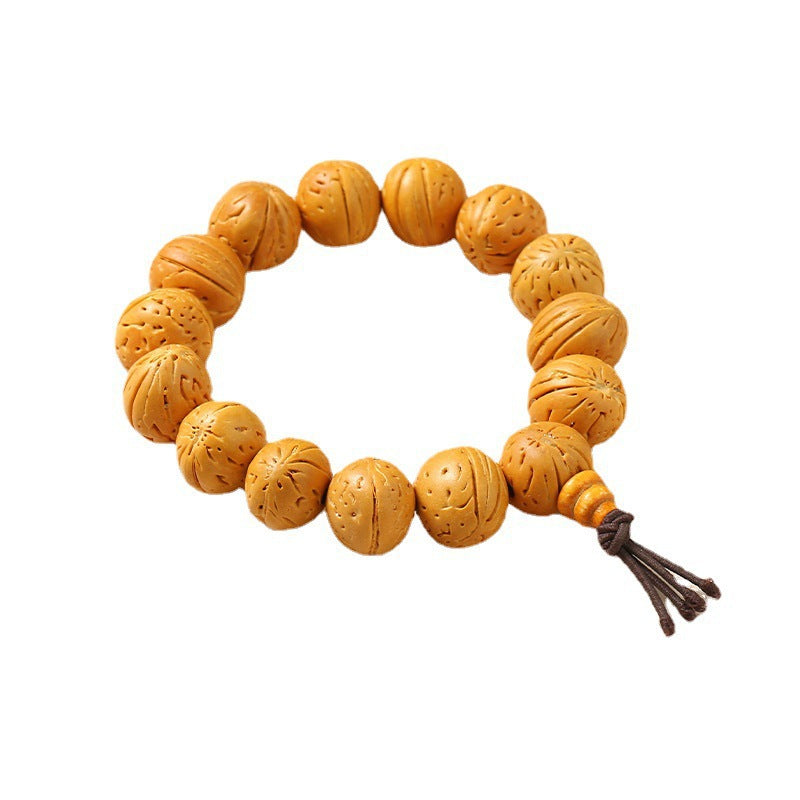 Crafts Brain Pattern Peach Pit Stall Scenic Spot Small Bracelet