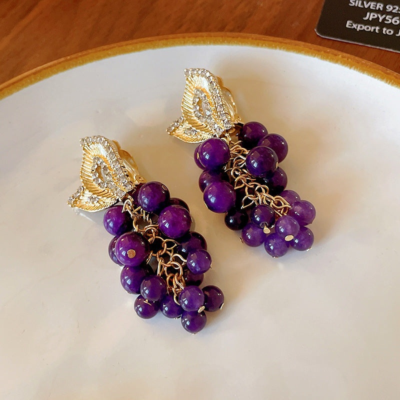 Tassel Ear Clip Vintage Court Style Rings