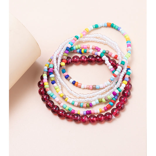 Women's Vacation Style Twin Design Bohemian Contrast Color Bracelets