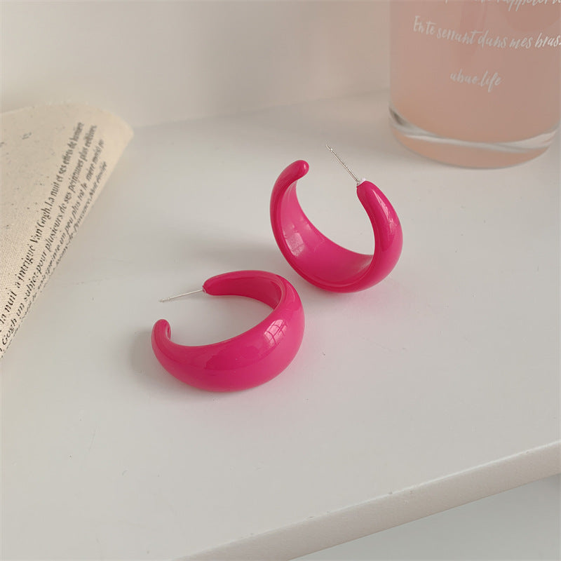 Style Shaped Female Fashion Graceful Fashionable Summer Exaggerated Earrings