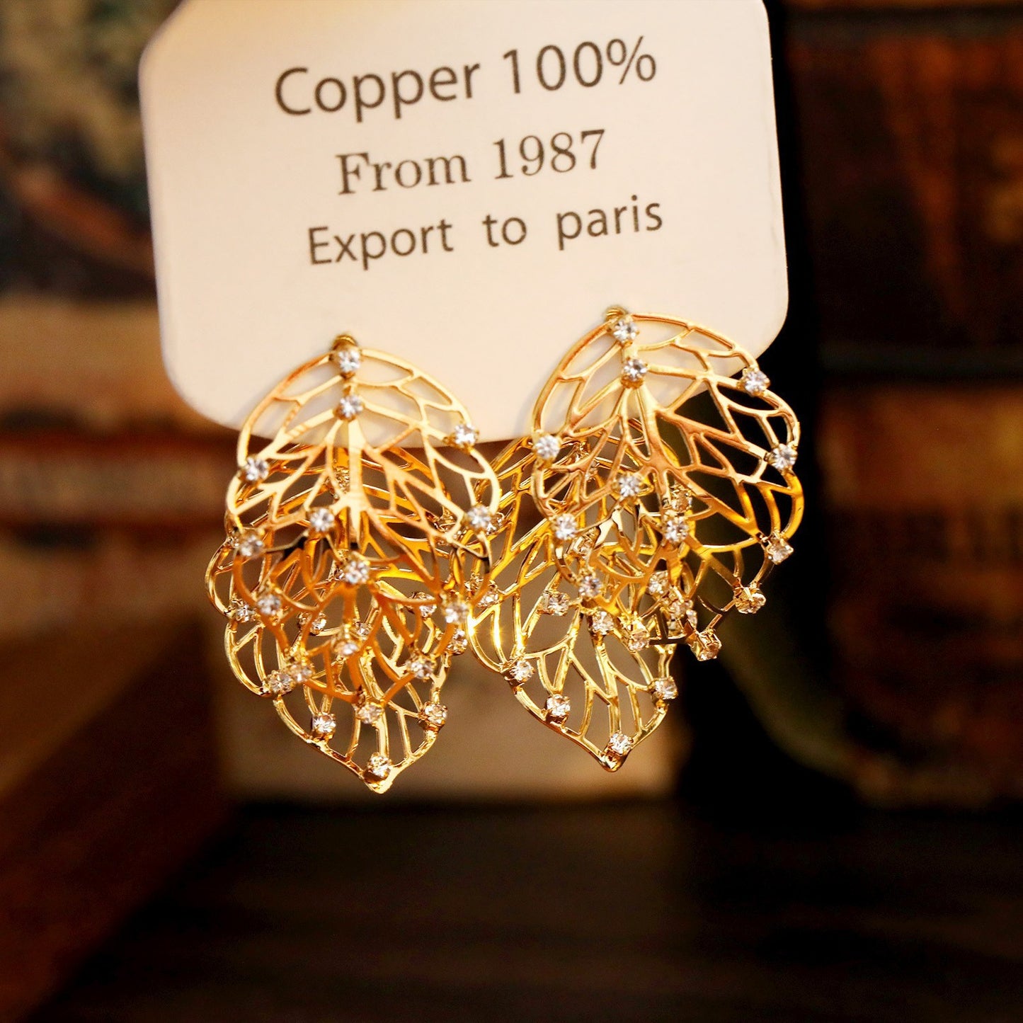 Light Luxury High Sense Niche Super Flash Double Rings