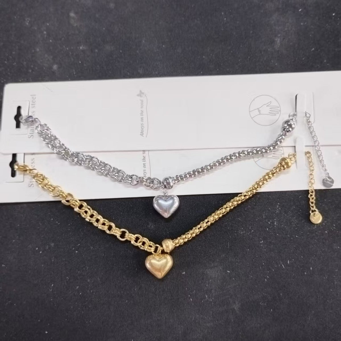 Stylish Simple Personality Big Love Hip Hop Bracelet