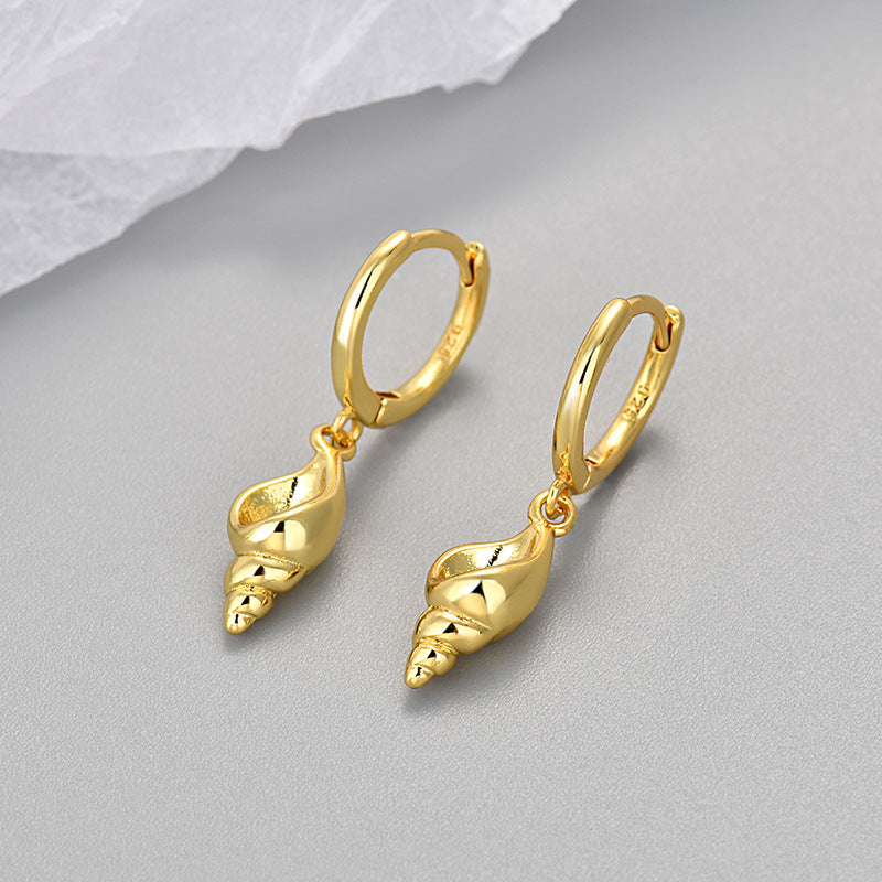 Women's Fashion Personalized Clips Conch Simple Ocean Element Rings