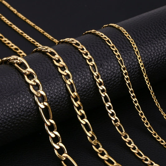 Men's Hip Hop Cuban Link Chain Stainless Steel Necklace