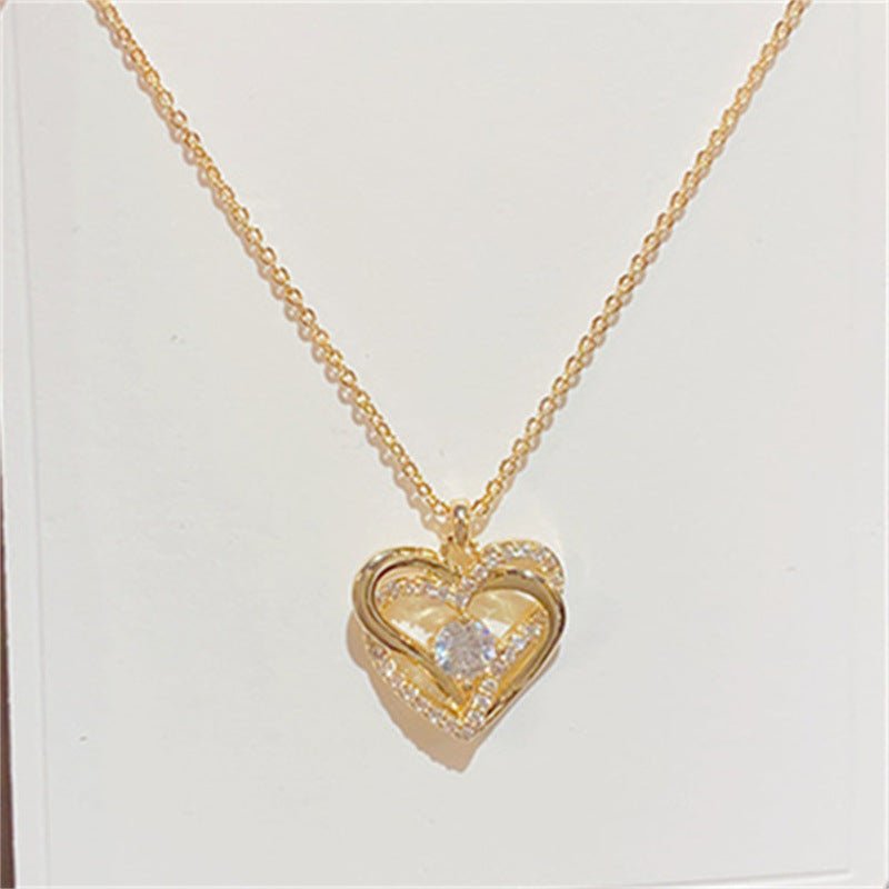 Women's Light Luxury Full Diamond Elegant Versatile Clavicle Necklace