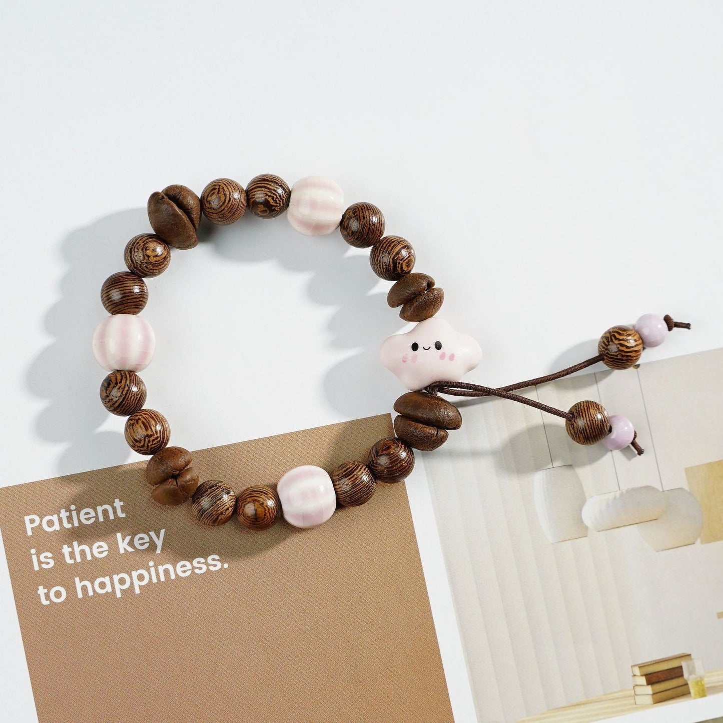 Women's & Men's Real Coffee Bean Refreshing Flavor Beaded Bracelets