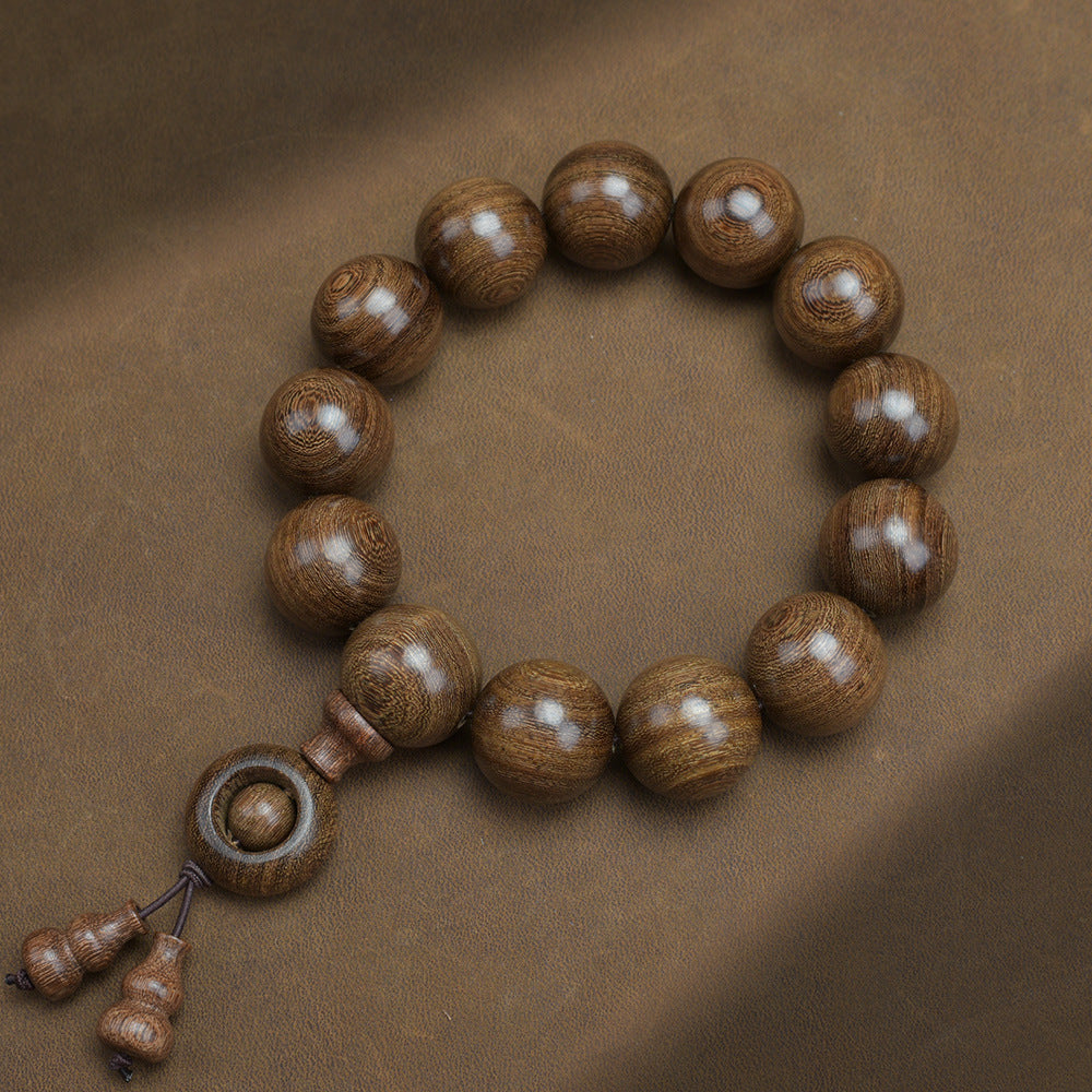 Men's Loose Round Beads Pieces Prayer Silkwood Bracelets