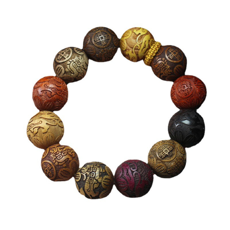 Wooden Beaded Find Cai Amass Fortunes Car Bracelets