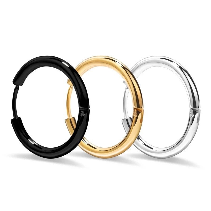 Men's Titanium Steel Trendy Unique Hip Hop Flower Cool Minimalism Rings