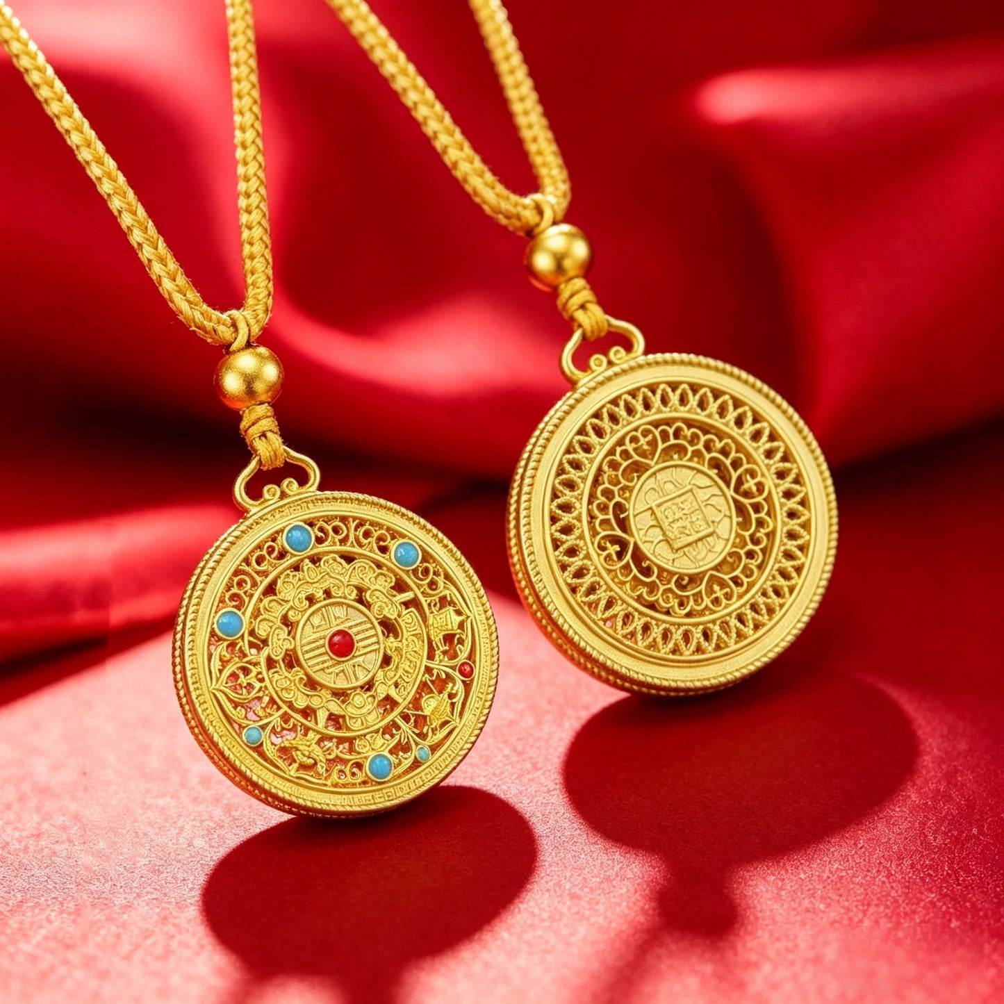 Ethnic Style Compass Alloy Metal Accessory Necklace