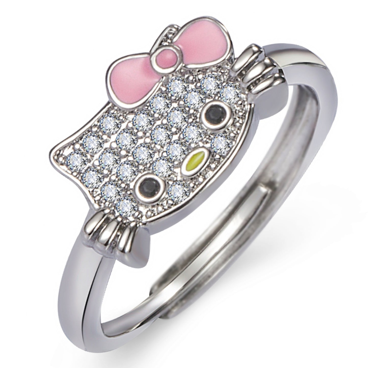 Cat Open Female Girlfriends Cute Kitty Rings