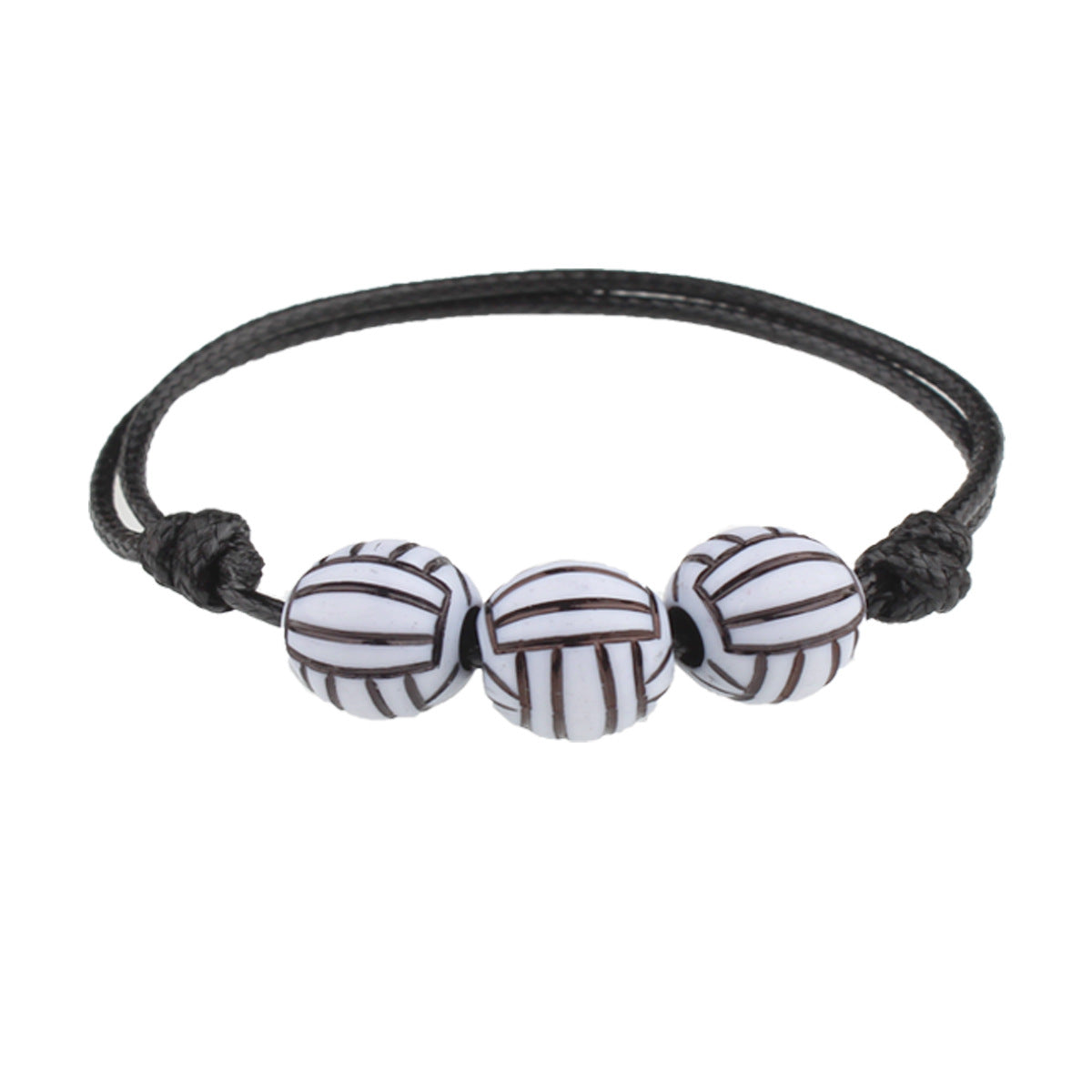 Basketball Baseball Wax Line Woven Softball Bracelets