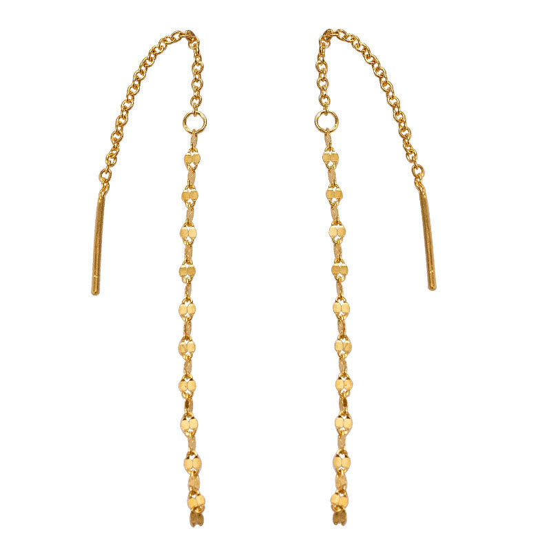 Tree Sier Plated Temperament Shining Tassel Modified Face Shape Beautiful Rings