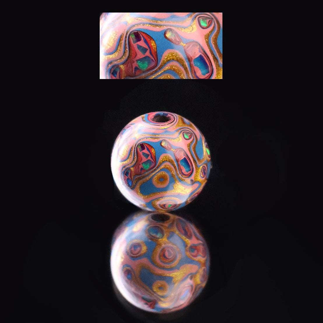 Paint Beads Opal Loose Wooden Beaded Rosewood Embryo Single Bracelets