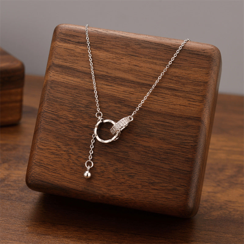 Titanium Steel Female Niche Simple Temperament Clavicle Pendants