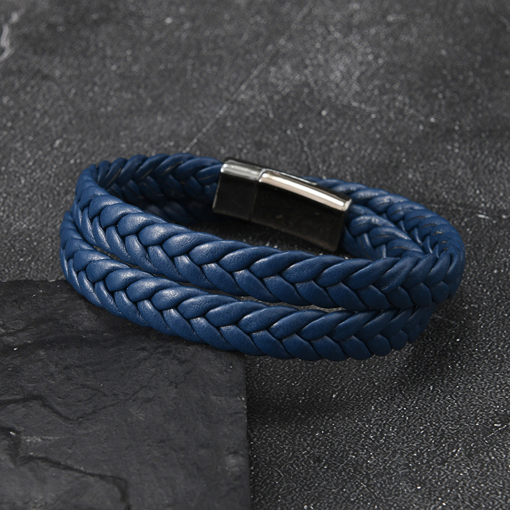 Women's & Men's Simple Fashion Couple Electroplated Steel Magnetic Bracelet