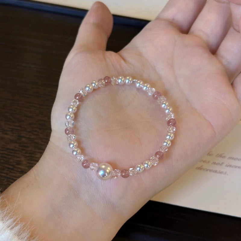 Women's Strawberry Pearl Light Luxury High-grade Imitation Niche Bracelets