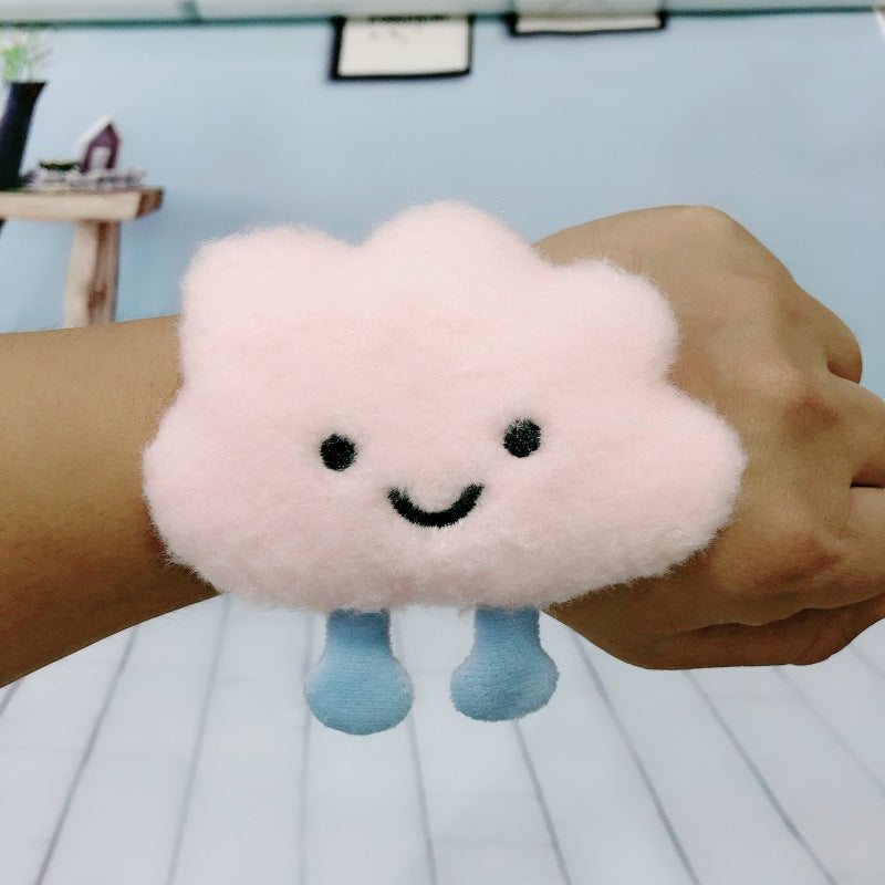 Children's Plush Cartoon Pop Cute Sun Flower Couple Female Dinosaur Slap Bracelet