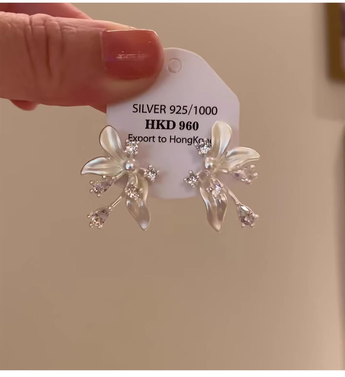 Super Fairy Flash Light Luxury High-grade Earrings