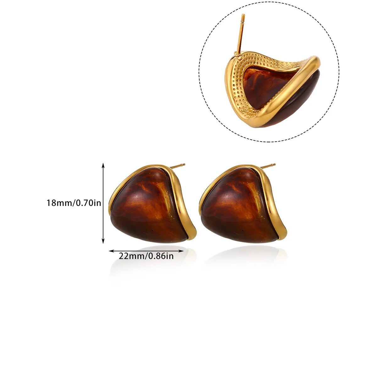 Women's Unique Geometric Retro Minority High-grade Simple Stud Earrings