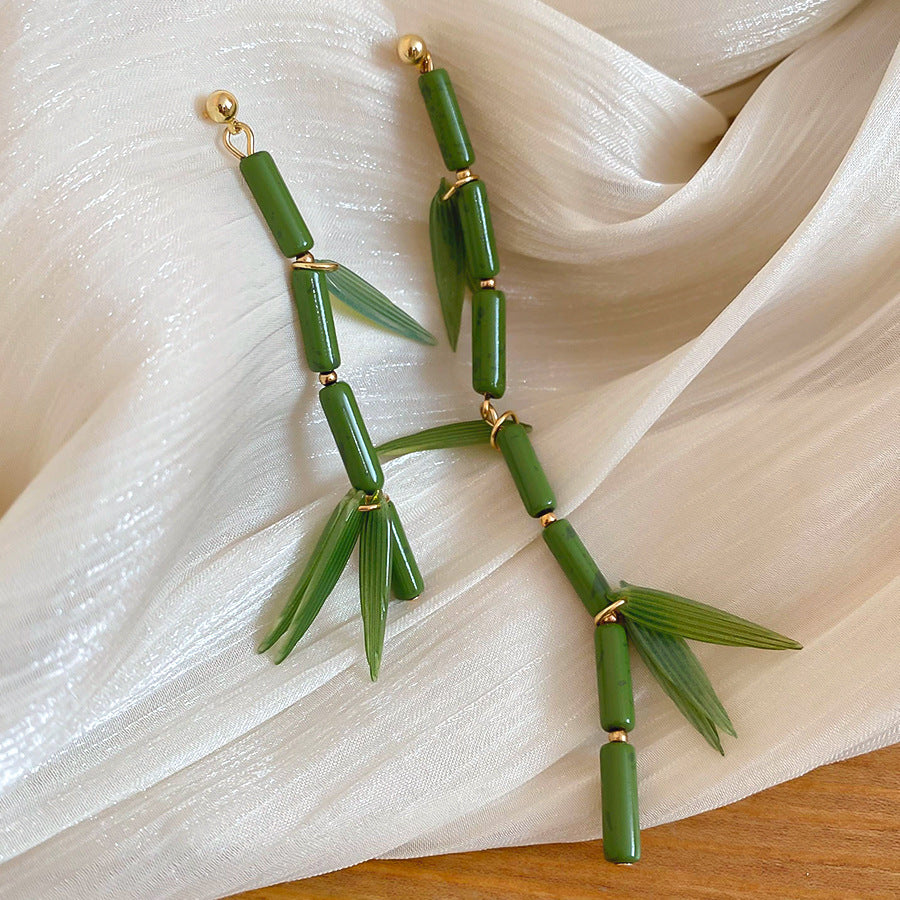 Women's Flower Shell Tassel Light Luxury High-grade Earrings