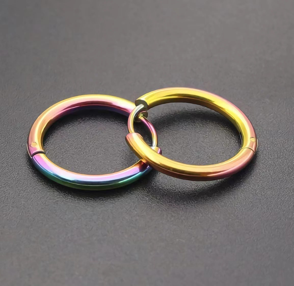 Geometric Shaped Stainless Steel Clip Trendy Fashion Five-pointed Star Peach Ear Buckle