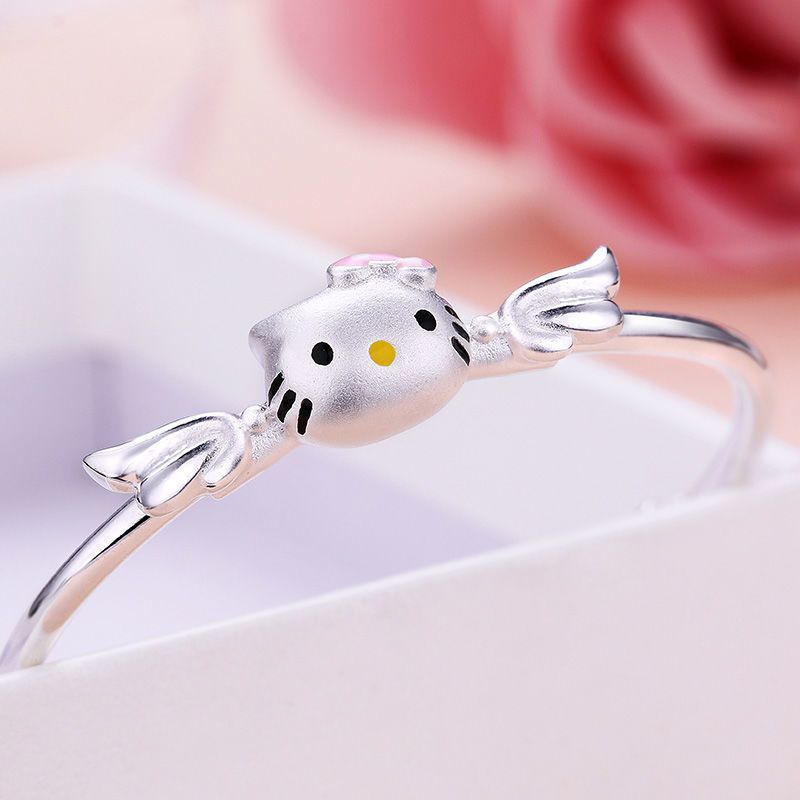 Women's & Children's Korean Style Cartoon Cat Solid Push-pull Bracelets