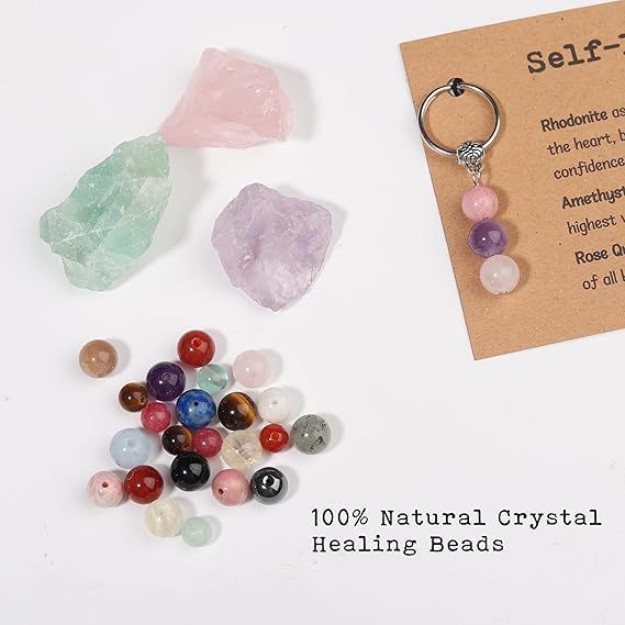 Women's Natural Crystal String Beads Green Chalcedony Pink Bracelets