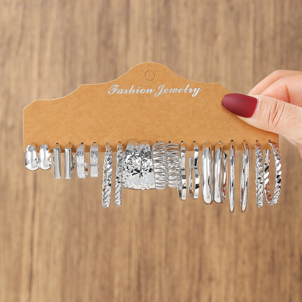 Exaggerated Personalized Shaped Ear Suit Electroplated Alloy Earrings