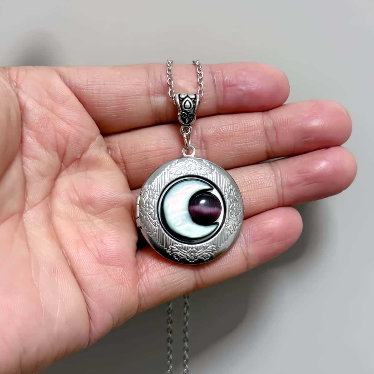 Amethyst Dream Constellation Stainless Steel Round Best Friend Necklaces