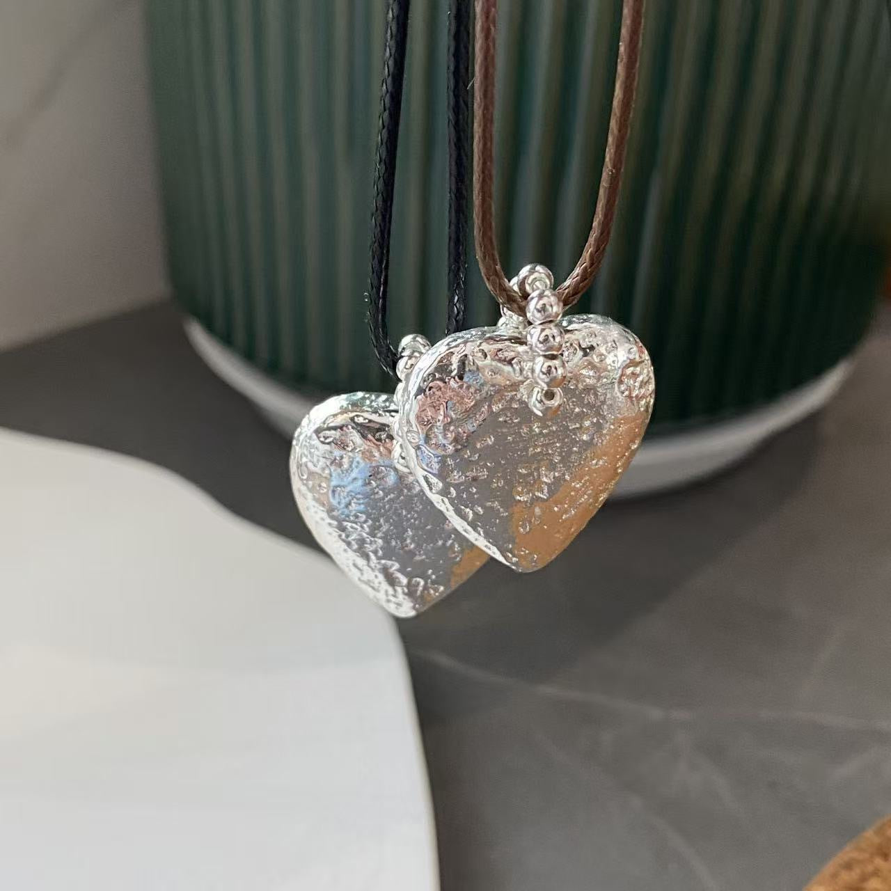 Women's Titanium Steel String Beads Chain Sweet Cool Necklace
