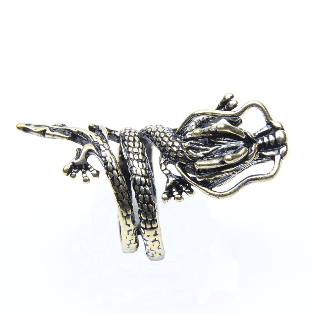 Women's & Men's Domineering Red Eye Faucet Alloy Punk Dragon Ring