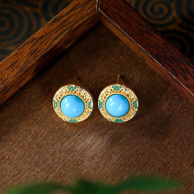 Women's Enamel Filigree Icing On The Cake Earrings