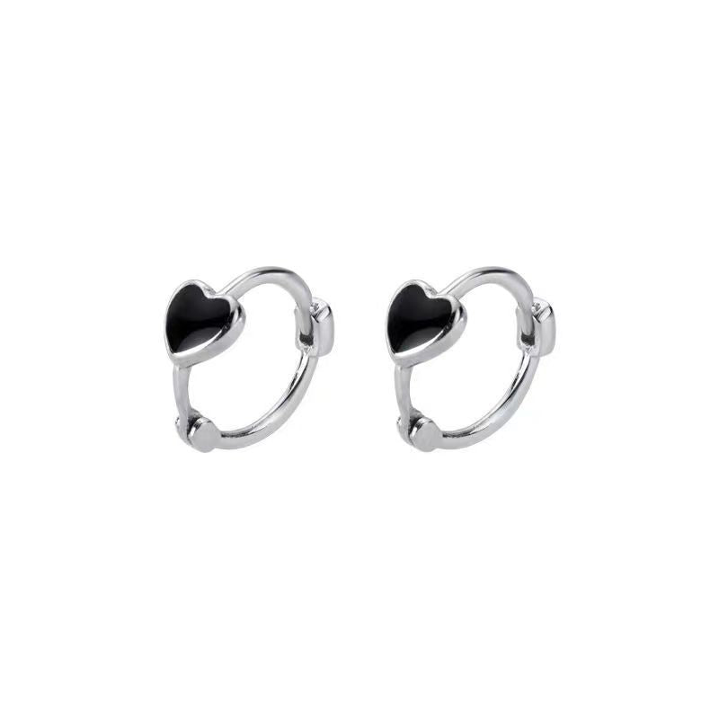 Women's Love Clip Simple Petite Trendy Bone Sweet Cool Earrings