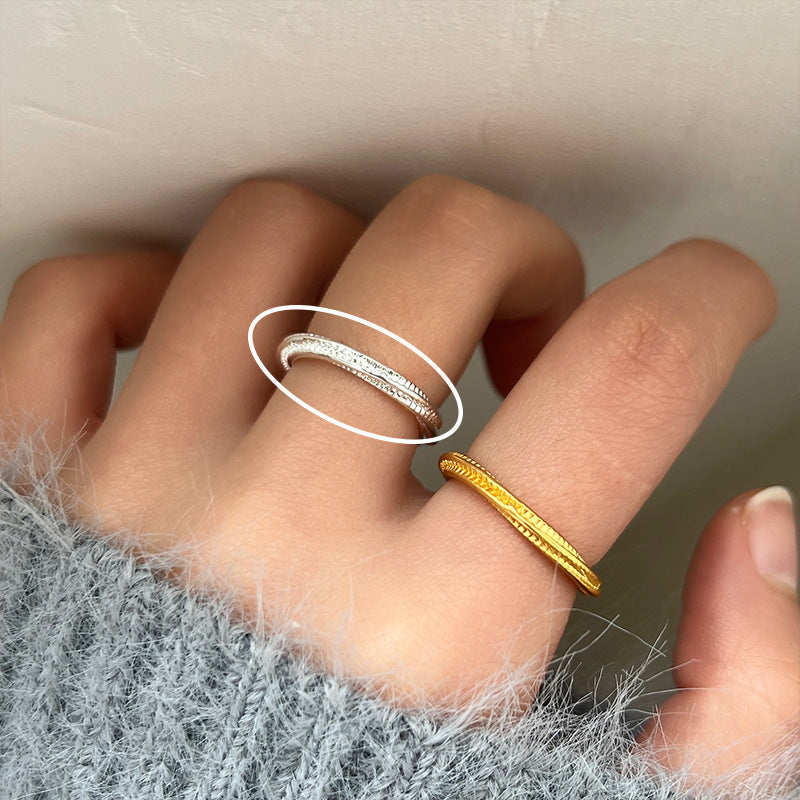 Mix Match Plain Sier Female Index Finger Rings