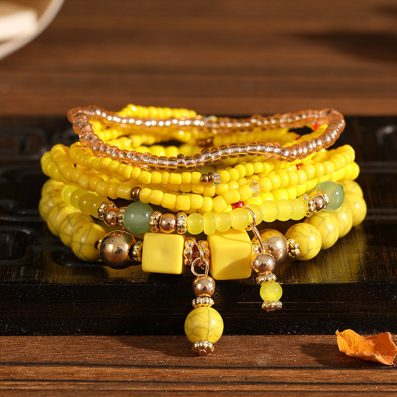 Trendy Unique Bohemian Elastic Bead Creative Bracelets