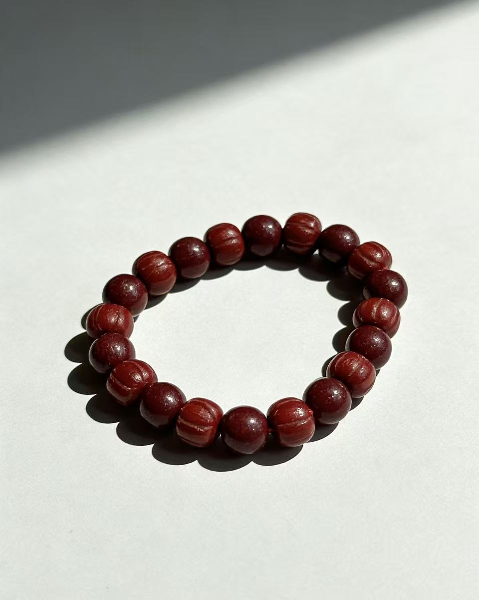 Women's & Men's Chinese Cinnabar Lucky Beads Peace Buckle Bracelets