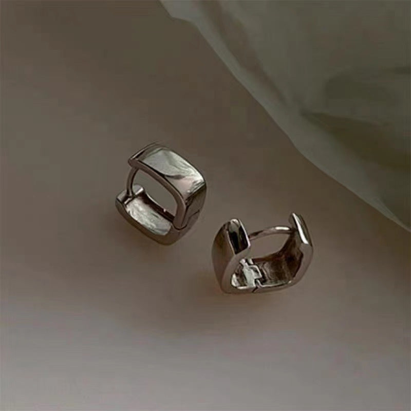 Men's & Women's Sier Square Clip Wide Personality Easy To Ear Buckle