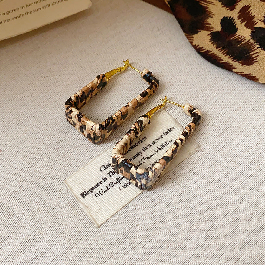 Women's Print Lovely Geometric Trendy Personality Light Luxury Earrings