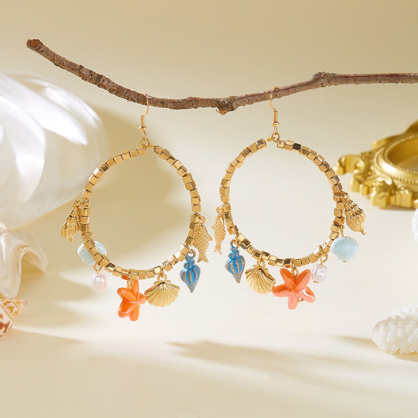Ocean Series Conch Bohemian Delicate High-grade Earrings