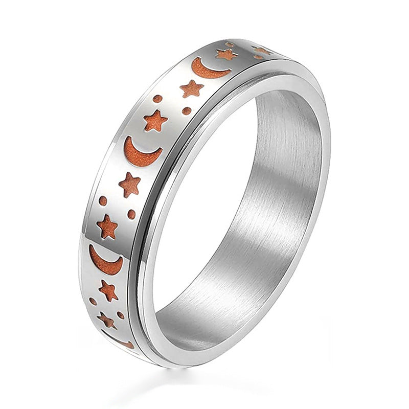 Titanium Steel Accompanying Rotating Turning Couple Rings