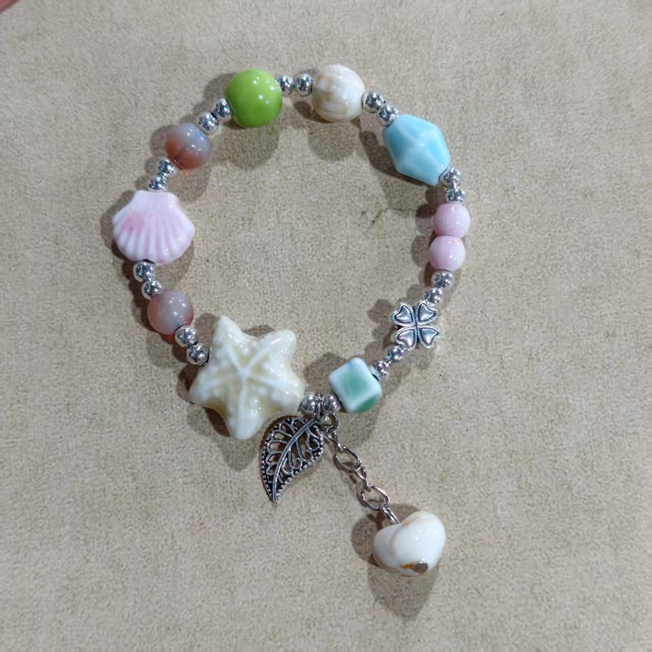 Alloy Ceramic Ethnic Style Single Handmade Filament Bracelet