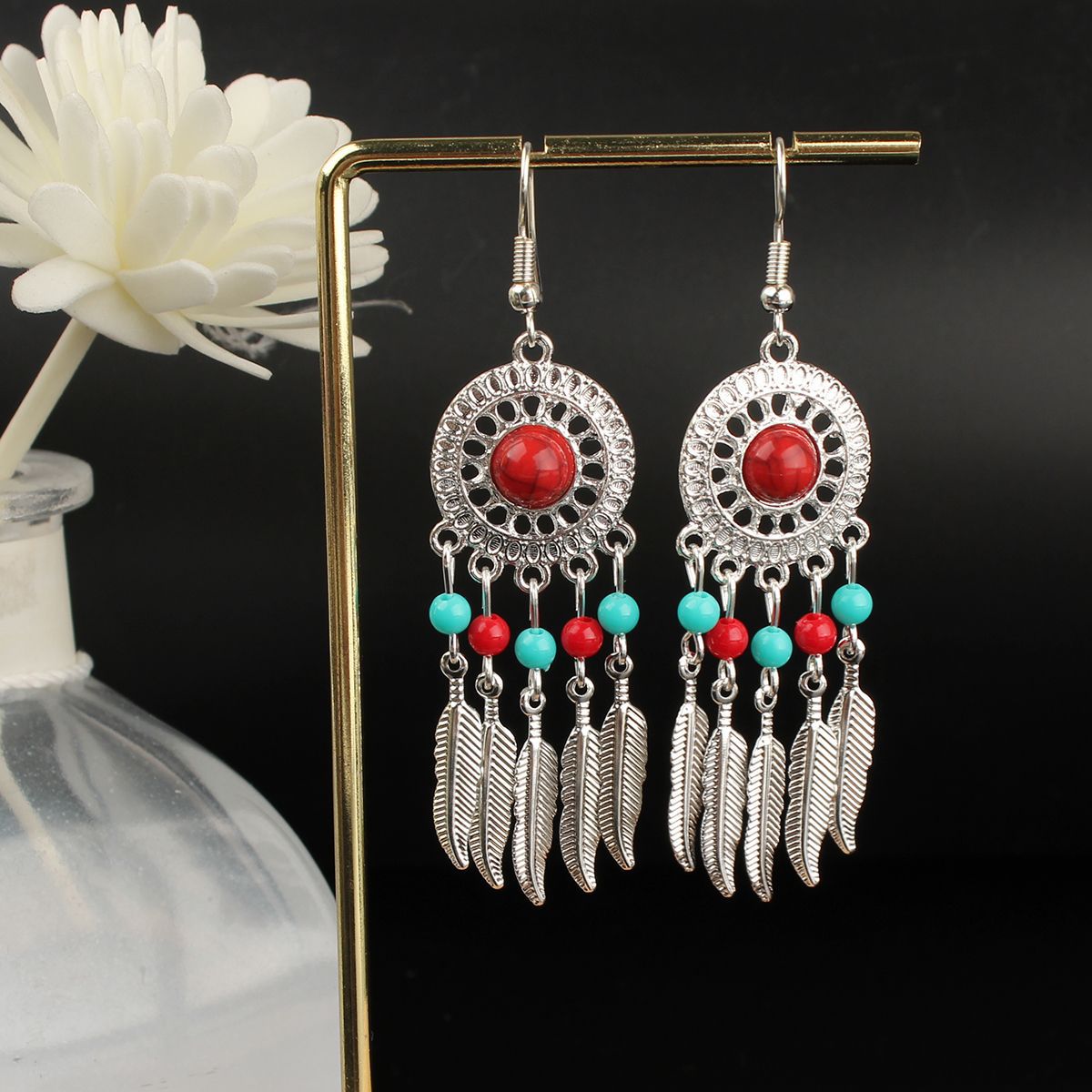 Ethnic Style Long Fringe Exotic Holiday Trip Earrings