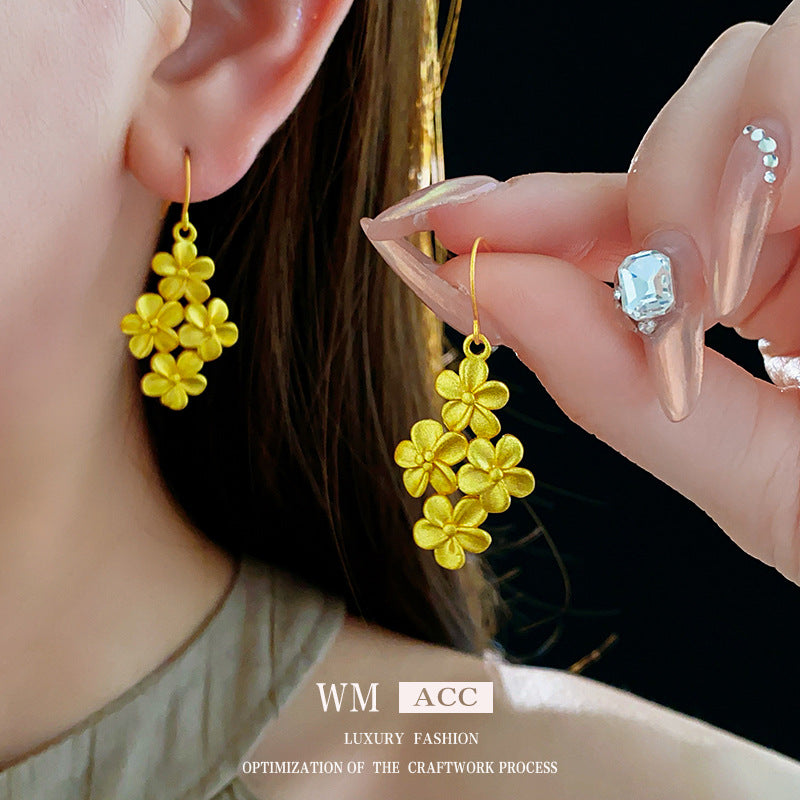 Fashion Retro Unique Design Special Interest Light Luxury Earrings