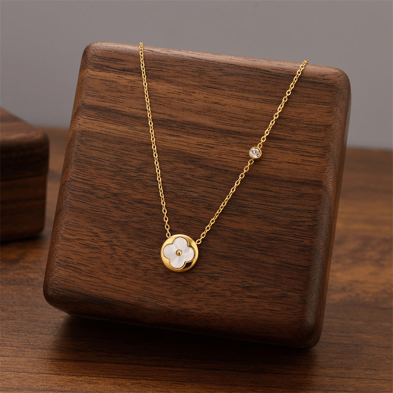 Titanium Steel Female Niche Simple Temperament Clavicle Pendants
