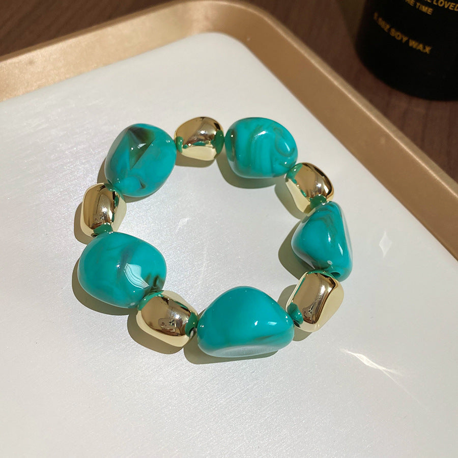 Acrylic Beaded Pearl Vintage Ethnic Style Affordable Bracelets